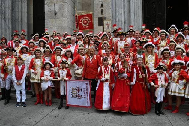 German American s at St. Patrick s Cathedral and along 5th Avenue The 69th annual German-American Steuben Parade took place today along 5th Avenue in New York City. The festivities started at St. Patrick s Cathedral with a Mass attended by many of the participants. The Priests joined in after the Mass for a meet and greet. 19 Sep 2026 Pictured: The 69th annual German-American Steuben Parade took place today along 5th Avenue in New York City. The festivities started at St. Patrick s Cathedral with a Mass attended by many of the participants. The Priests joined in after the Mass for a meet and greet.  Copyright: xThexMegaxAgencyxMEGAx xDennisxReesx xMEGAx