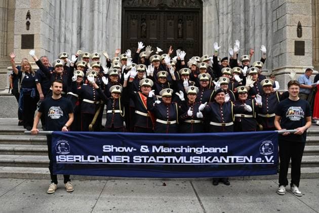 German American s at St. Patrick s Cathedral and along 5th Avenue The 69th annual German-American Steuben Parade took place today along 5th Avenue in New York City. The festivities started at St. Patrick s Cathedral with a Mass attended by many of the participants. The Priests joined in after the Mass for a meet and greet. 19 Sep 2026 Pictured: The 69th annual German-American Steuben Parade took place today along 5th Avenue in New York City. The festivities started at St. Patrick s Cathedral with a Mass attended by many of the participants. The Priests joined in after the Mass for a meet and greet.  Copyright: xThexMegaxAgencyxMEGAx xDennisxReesx xMEGAx
