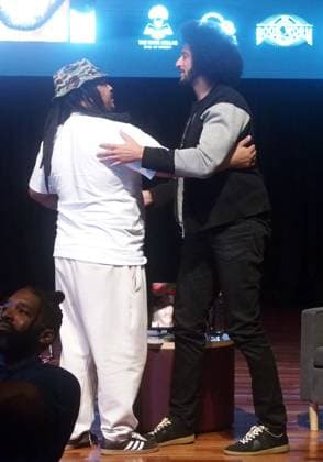 RECORD DATE NOT STATED Deante Kyle, Colin Kaepernick at in-store appearance for Colin Kaepernick Memoir THE PERILOUS FIGHT Book Launch Celebration, Morehouse College, Atlanta, GA, September 19, 2026. Photo By: Derek Storm Everett Collection Colin Kaepernick Memoir THE PERILOUS FIGHT Book Launch Celebration PUBLICATIONXNOTxINxCANxCHNxFRAxITAxJPNxNORxPOLxRUSxESPxUKxUSA