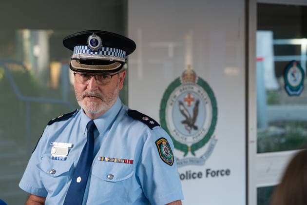 FATAL STABBING BLUE MOUNTAINS, Blue Mountains Police Area Command Commander, Superintendent John Nelson at Springwood police station Sunday, September 20, 2026. One child has died and two other children and a woman are in a critical condition after a stabbing in the Blue Mountains. ( NO ARCHIVING  Copyright: xSarahxWilsonx 20260920179354797454