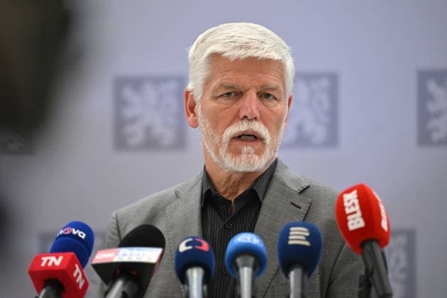 Czech President Petr Pavel speaks with journalists before his departure for UN General Assembly session in USA in Prague, Czech Republic, September 20, 2026. (CTKxPhoto MichaelaxRihova) CTKPhotoP2026092003565  CTKPhotoP2026092003565