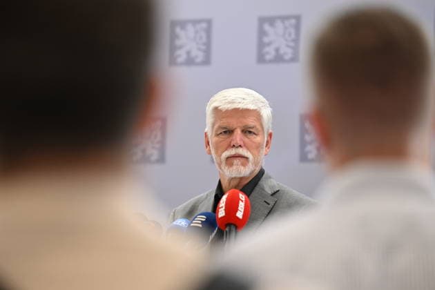 Czech President Petr Pavel speaks with journalists before his departure for UN General Assembly session in USA in Prague, Czech Republic, September 20, 2026. (CTKxPhoto MichaelaxRihova) CTKPhotoP2026092003620  CTKPhotoP2026092003620