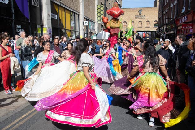 Brick lane Festival 2026 at Brick Lane, London, UK - Sunday 20 September 2026 Performers take part in a parade as part of the Annual Brick lane Festival 2026 in Brick Lane, London, England, UK on Sunday 20 September, 2026., Credit:Justin Ng Avalon UK, England, London, Brick Lane Copyright: xJustinxNgx xAvalonx 1136715124