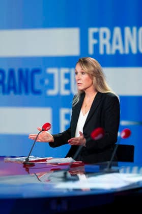 Marion Marechal Le Pen on Franc-Jeu - Paris Marion Marechal Le Pen during an interview for Franc Jeu on France 2 channel in Paris, France on September 20, 2026. Photo by Eliot Blondet ABACAPRESS.COM Paris France France  Copyright: xBlondetxEliot ABACAx