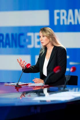 Marion Marechal Le Pen on Franc-Jeu - Paris Marion Marechal Le Pen during an interview for Franc Jeu on France 2 channel in Paris, France on September 20, 2026. Photo by Eliot Blondet ABACAPRESS.COM Paris France France  Copyright: xBlondetxEliot ABACAx
