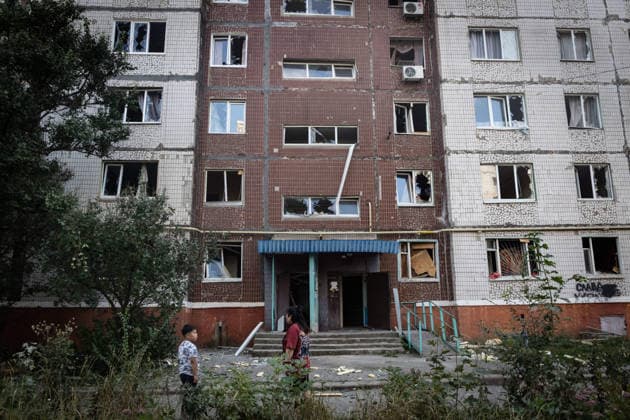 September 20, 2026, Kramatorsk, Donetsk, Ukraine: A building adjacent to a school that was serving as an evacuation center in Kramatorsk damaged by a Russian airstrike. Kramatorsk Ukraine  - ZUMAb286 20260920_zip_b286_015 Copyright: xFranciscoxRichartx
