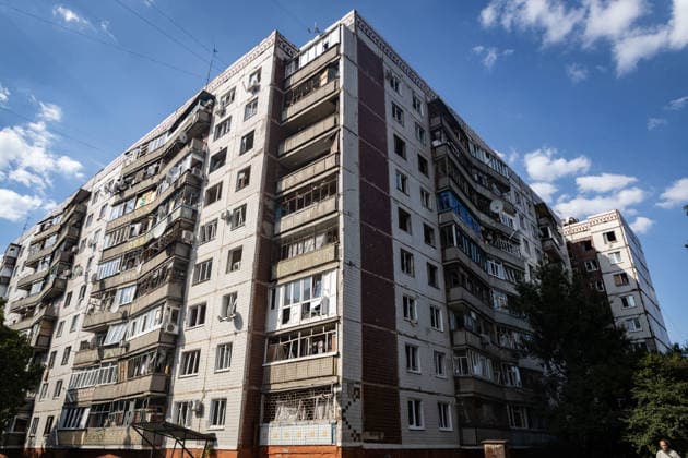 September 20, 2026, Kramatorsk, Donetsk, Ukraine: A building adjacent to a school that was serving as an evacuation center in Kramatorsk damaged by a Russian airstrike. Kramatorsk Ukraine  - ZUMAb286 20260920_zip_b286_018 Copyright: xFranciscoxRichartx