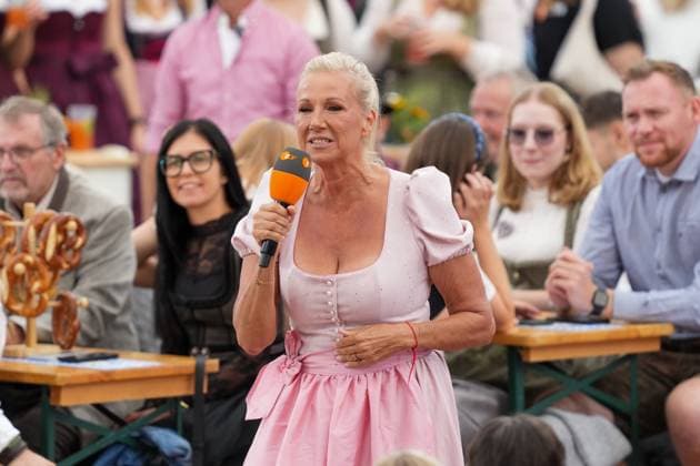 ZDF-Fernsehgarten 2026. Andrea Kiwi Kiewel im ZDF Fernsehgarten mit dem Motto Oktoberfest am 20.09.2026 in Mainz. Mainz ZDF Fernsehgarten Rheinland-Pfalz