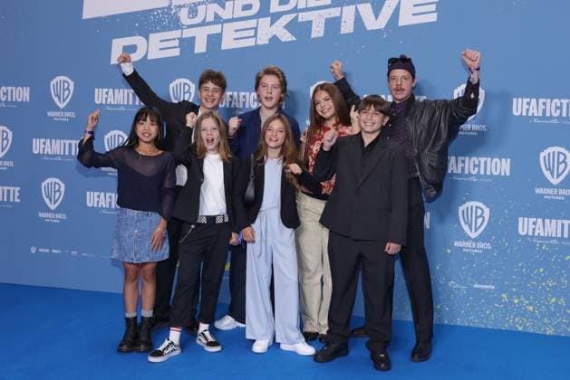 Emil und die Detektive David Dietl, Ai Vy Bui, Bela Louis Plass, Lara Toni Lüdders, Camille Moltzen, Nicholas Jonah Peter, Zaide Kayaci, Kilian Kasa, Merlin Sandmeyer Premiere Emil und die Detektive im Kino in der Kulturbrauerei, Berlin Datum: 20.09.2026 Copyright: xEventpress Kratschx