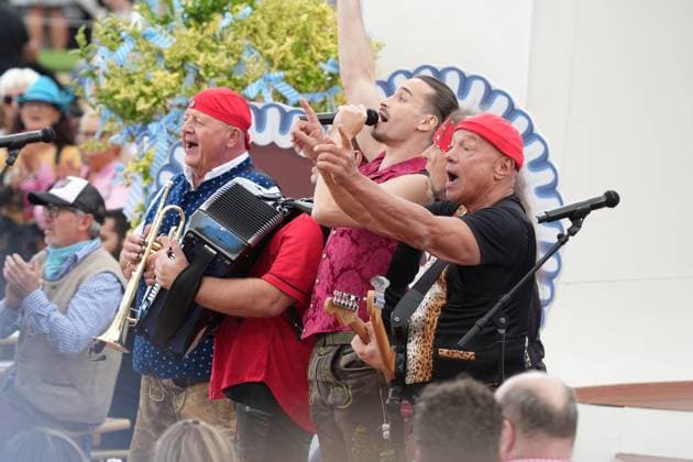 ZDF-Fernsehgarten 2026. Musikgruppe Münchner Zwietracht im ZDF Fernsehgarten mit dem Motto Oktoberfest am 20.09.2026 in Mainz. Mainz ZDF Fernsehgarten Rheinland-Pfalz