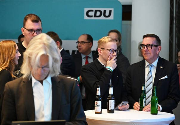 CDU election night event in Berlin BERLIN, GERMANY - SEPTEMBER 20: CDU lead candidate Stefan Evers and party members follow the election results at the Berlin House of Representatives in Berlin, Germany, on September 20, 2026. Volodymyr Sindieiev Anadolu Berlin Germany. Editorial use only. Please get in touch for any other usage.  Copyright: x2026xAnadoluxVolodymyrxSindieievx