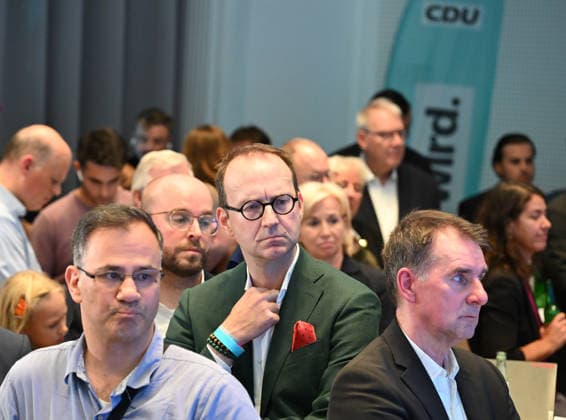 CDU election night event in Berlin BERLIN, GERMANY - SEPTEMBER 20: CDU lead candidate Stefan Evers and party members follow the election results at the Berlin House of Representatives in Berlin, Germany, on September 20, 2026. Volodymyr Sindieiev Anadolu Berlin Germany. Editorial use only. Please get in touch for any other usage.  Copyright: x2026xAnadoluxVolodymyrxSindieievx