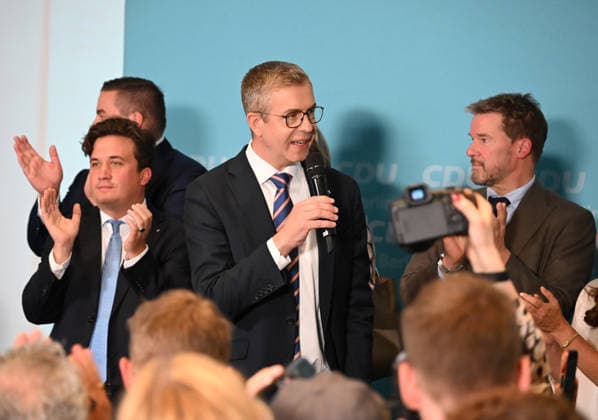 CDU election night event in Berlin BERLIN, GERMANY - SEPTEMBER 20: CDU lead candidate Stefan Evers and party members follow the election results at the Berlin House of Representatives in Berlin, Germany, on September 20, 2026. Volodymyr Sindieiev Anadolu Berlin Germany. Editorial use only. Please get in touch for any other usage.  Copyright: x2026xAnadoluxVolodymyrxSindieievx