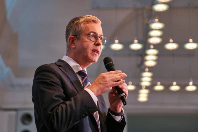Berlin, Deutschland, 20.09.2026: Abgeordnetenhaus: Wahl zum Abgeordnetenhaus von Berlin 2026: Stefan Evers auf der CDU-Wahlparty Copyright: xdtsxNachrichtenagenturx dts_135479