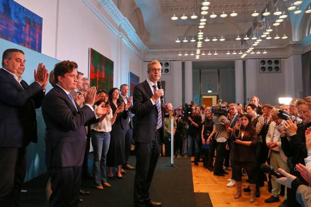 Berlin, Deutschland, 20.09.2026: Abgeordnetenhaus: Wahl zum Abgeordnetenhaus von Berlin 2026: Stefan Evers auf der CDU-Wahlparty Copyright: xdtsxNachrichtenagenturx dts_135480