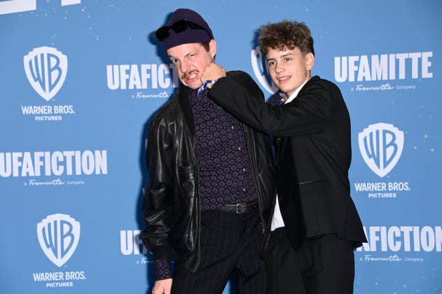 Merlin Sandmeyer und Nicholas Jonah Peter bei der Premiere des Kinofilms Emil und die Detektive im Kino in der KulturBrauerei. Berlin, 20.09.2026