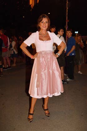 Dagmar Woehrl during the 2026 Oktoberfest in front of the Almauftrieb at Theresienwiese on September 20, 2026 in Munich, Germany Oktoberfest - the Almauftrieb at Theresienwiese in Munich, Germany