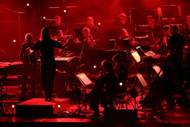 Sigur Ros and The Young ClassX Orchestra bei einem Konzert in der Uber Eats Music Hall in Berlin, 20. September 2026. Sigur Ros Konzert Berlin