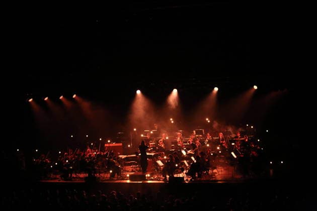 Sigur Ros and The Young ClassX Orchestra bei einem Konzert in der Uber Eats Music Hall in Berlin, 20. September 2026. Sigur Ros Konzert Berlin