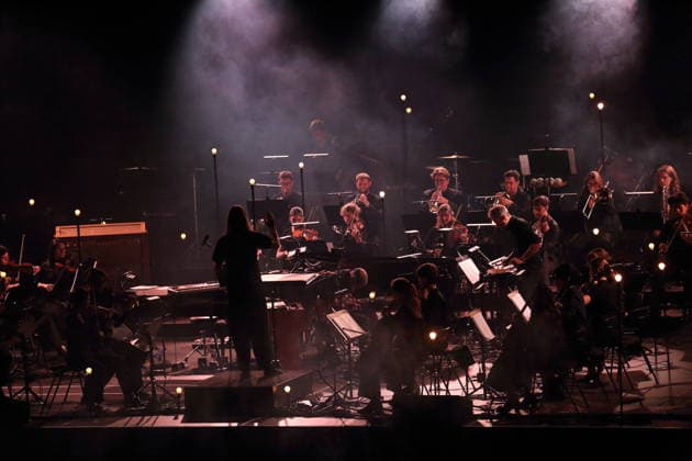 Sigur Ros and The Young ClassX Orchestra bei einem Konzert in der Uber Eats Music Hall in Berlin, 20. September 2026. Sigur Ros Konzert Berlin