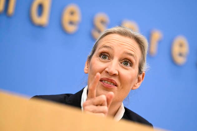 ABB BPK- Alice Weidel, Bundessprecherin der AfD und Co-Vorsitzende der AfD-Fraktion Thema AfD - Auswirkungen der Landtagswahlen in Berlin und Mecklenburg-Vorpommern auf die Bundespolitik Statment auf der BPK Bundespressekonferenz am 21.09.2026 in Berlin Berlin Deutschland