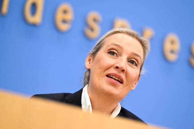 ABB BPK- Alice Weidel, Bundessprecherin der AfD und Co-Vorsitzende der AfD-Fraktion Thema AfD - Auswirkungen der Landtagswahlen in Berlin und Mecklenburg-Vorpommern auf die Bundespolitik Statment auf der BPK Bundespressekonferenz am 21.09.2026 in Berlin Berlin Deutschland