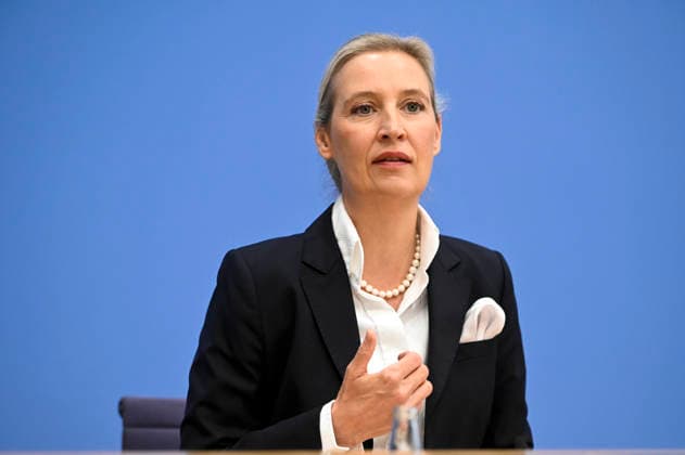 ABB BPK- Alice Weidel, Bundessprecherin der AfD und Co-Vorsitzende der AfD-Fraktion Thema AfD - Auswirkungen der Landtagswahlen in Berlin und Mecklenburg-Vorpommern auf die Bundespolitik Statment auf der BPK Bundespressekonferenz am 21.09.2026 in Berlin Berlin Deutschland