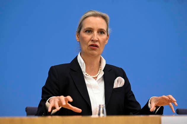 ABB BPK- Alice Weidel, Bundessprecherin der AfD und Co-Vorsitzende der AfD-Fraktion Thema AfD - Auswirkungen der Landtagswahlen in Berlin und Mecklenburg-Vorpommern auf die Bundespolitik Statment auf der BPK Bundespressekonferenz am 21.09.2026 in Berlin Berlin Deutschland