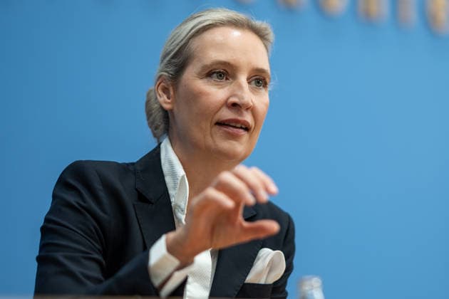 Alice Weidel, Bundesvorsitzende AfD, während der Bundespressekonferenz;Bundespressekonferenz in Berlin - Wahlnachlese nach den Landtagswahlen in Mecklenburg-Vorpommern und Berlin, Berlin Berlin Deutschland Haus der Bundespressekonferenz