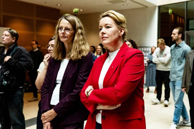 SPD Kandidatin in Berlin Franziska Giffey im Willy-Brandt-Haus in Berlin am 21. September 2026. Reaktionen auf den Landtagswahlen in Mecklenburg-Vorpommern und Berlin