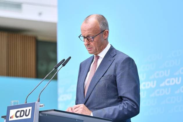 Berlin, Deutschland, 21.09.2026: Konrad-Adenauer-Haus: Pressekonferenz in der CDU-Bundesgeschäftsstelle nach Landtagswahlen in Mecklenburg-Vorpommern und Berlin: Bundeskanzler Friedrich Merz (CDU) Copyright: xdtsxNachrichtenagenturx dts_135762