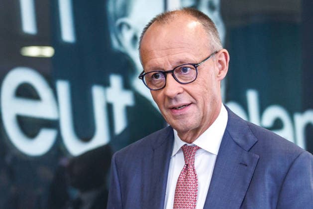 Pressekonferenz mit dem Parteivorsitzenden der CDU Deutschlands und Bundeskanzler Friedrich Merz MdB, dem Landes- und Fraktionsvorsitzenden der CDU Mecklenburg-Vorpommern, Daniel Peters MdL und dem CDU-Spitzenkandidaten für Berlin, Stefan Evers Pressekonferenz mit dem Parteivorsitzenden der CDU Deutschlands und Bundeskanzler Friedrich Merz MdB, dem Landes- und Fraktionsvorsitzenden der CDU Mecklenburg-Vorpommern, Daniel Peters MdL und dem CDU-Spitzenkandidaten für Berlin, Stefan Evers 21.09.2026 in Berlin. Berlin Berlin Deutschland CDU-Bundesgeschäftsstelle (Konrad-Adenauer-Haus)