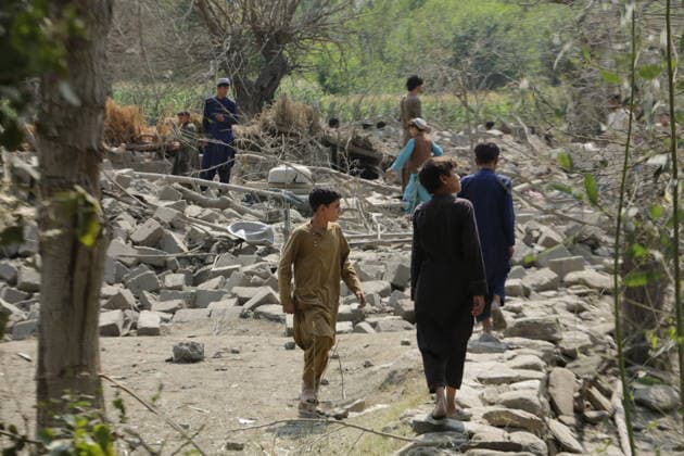 Pakistan says 37 militants killed, Kabul accuses Islamabad of killing 3 civilians KUNAR, AFGHANISTAN - SEPTEMBER 21: A view of the destruction after Pakistani fighter jets carried out airstrikes on eastern Kunar and Paktika provinces, Afghanistan on September 21, 2026. Pakistan claimed to have killed 37 militants along its border with Afghanistan, while Kabul accused Islamabad of killing three civilians in overnight airstrikes. Shafiullah Kakar Anadolu Kunar Afghanistan. Editorial use only. Please get in touch for any other usage.  Copyright: x2026xAnadoluxShafiullahxKakarx