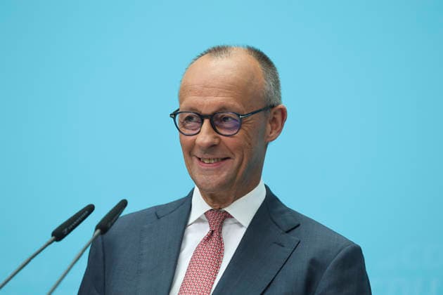 Bundeskanzler und Parteivorsitzender der CDU Friedrich Merz auf der Pressekonferenz nach den Landtagswahlen in Berlin und Mecklenburg Vorpommern im Konrad Adenauer Haus am 21.09.26 in Berlin Friedrich Merz bei Pressekonferenz nach Landtagswahlen in Berlin