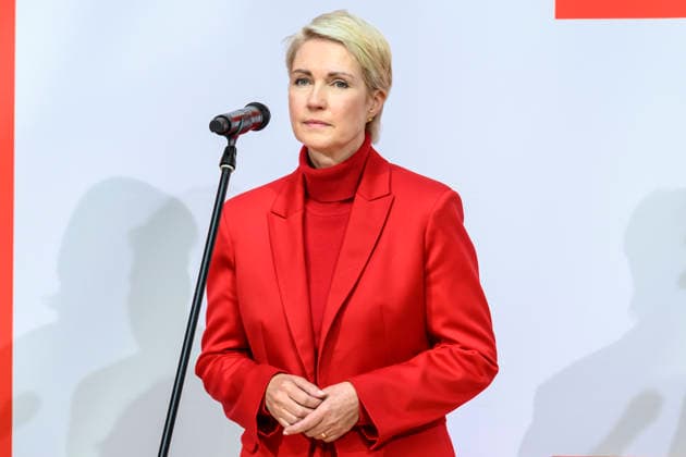im Bild v.l.: Manuela Schwesig, GER, Berlin, SPD Pressekonferenz nach den Wahlen in Berlin und Mecklenburg Vorpommern - MV, im Atrium, Willy-Brandt-Haus, Wilhelmstraße 141, 10963 Berlin, 21.09.2026, Copyright: HMBxMedia UwexKoch