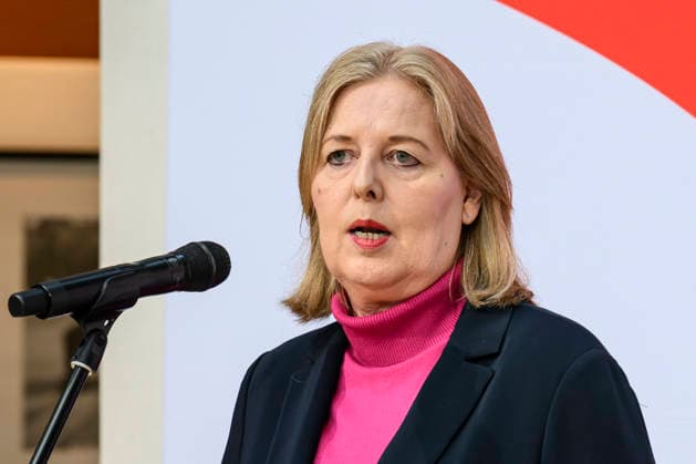 im Bild v.l.: Bärbel Bas, GER, Berlin, SPD Pressekonferenz nach den Wahlen in Berlin und Mecklenburg Vorpommern - MV, im Atrium, Willy-Brandt-Haus, Wilhelmstraße 141, 10963 Berlin, 21.09.2026, Copyright: HMBxMedia UwexKoch