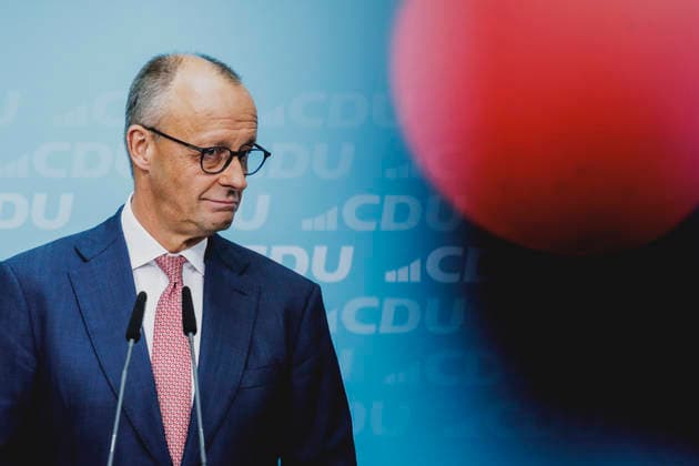 Friedrich Merz (CDU), Bundeskanzler, aufgenommen im Rahmen einer Pressekonferenz als Reaktion auf die Landtagswahl in Mecklenburg-Vorpommern sowie die Berliner Abgeordnetenhauswahl in Berlin, 21.09.2026. Waehrend Die Linke die Wahl in Berlin mit 25,7% vor der CDU gewonnen hat, siegte in Mecklenburg-Vorpommern die AfD mit 38,2% vor der SPD. Erstmals nicht ueber die 5%-Huerde geschafft hat es die CDU in Mecklenburg-Vorpommern. Berlin Deutschland Copyright: xFlorianxGaertnerx