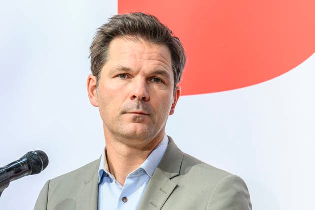 im Bild v.l.: Steffen Krach, GER, Berlin, SPD Pressekonferenz nach den Wahlen in Berlin und Mecklenburg Vorpommern - MV, im Atrium, Willy-Brandt-Haus, Wilhelmstraße 141, 10963 Berlin, 21.09.2026, Copyright: HMBxMedia UwexKoch