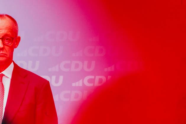 Friedrich Merz (CDU), Bundeskanzler, aufgenommen im Rahmen einer Pressekonferenz als Reaktion auf die Landtagswahl in Mecklenburg-Vorpommern sowie die Berliner Abgeordnetenhauswahl in Berlin, 21.09.2026. Waehrend Die Linke die Wahl in Berlin mit 25,7% vor der CDU gewonnen hat, siegte in Mecklenburg-Vorpommern die AfD mit 38,2% vor der SPD. Erstmals nicht ueber die 5%-Huerde geschafft hat es die CDU in Mecklenburg-Vorpommern. Berlin Deutschland Copyright: xFlorianxGaertnerx