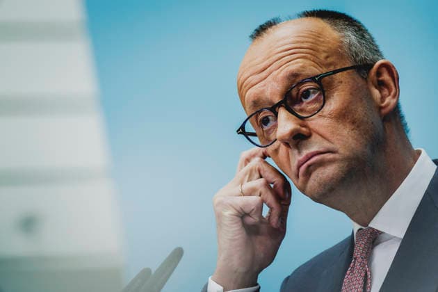 Friedrich Merz (CDU), Bundeskanzler, aufgenommen im Rahmen einer Pressekonferenz als Reaktion auf die Landtagswahl in Mecklenburg-Vorpommern sowie die Berliner Abgeordnetenhauswahl in Berlin, 21.09.2026. Waehrend Die Linke die Wahl in Berlin mit 25,7% vor der CDU gewonnen hat, siegte in Mecklenburg-Vorpommern die AfD mit 38,2% vor der SPD. Erstmals nicht ueber die 5%-Huerde geschafft hat es die CDU in Mecklenburg-Vorpommern. Berlin Deutschland Copyright: xFlorianxGaertnerx
