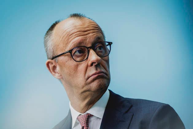 Friedrich Merz (CDU), Bundeskanzler, aufgenommen im Rahmen einer Pressekonferenz als Reaktion auf die Landtagswahl in Mecklenburg-Vorpommern sowie die Berliner Abgeordnetenhauswahl in Berlin, 21.09.2026. Waehrend Die Linke die Wahl in Berlin mit 25,7% vor der CDU gewonnen hat, siegte in Mecklenburg-Vorpommern die AfD mit 38,2% vor der SPD. Erstmals nicht ueber die 5%-Huerde geschafft hat es die CDU in Mecklenburg-Vorpommern. Berlin Deutschland Copyright: xFlorianxGaertnerx