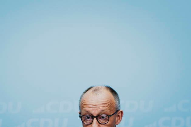 Friedrich Merz (CDU), Bundeskanzler, aufgenommen im Rahmen einer Pressekonferenz als Reaktion auf die Landtagswahl in Mecklenburg-Vorpommern sowie die Berliner Abgeordnetenhauswahl in Berlin, 21.09.2026. Waehrend Die Linke die Wahl in Berlin mit 25,7% vor der CDU gewonnen hat, siegte in Mecklenburg-Vorpommern die AfD mit 38,2% vor der SPD. Erstmals nicht ueber die 5%-Huerde geschafft hat es die CDU in Mecklenburg-Vorpommern. Berlin Deutschland Copyright: xFlorianxGaertnerx