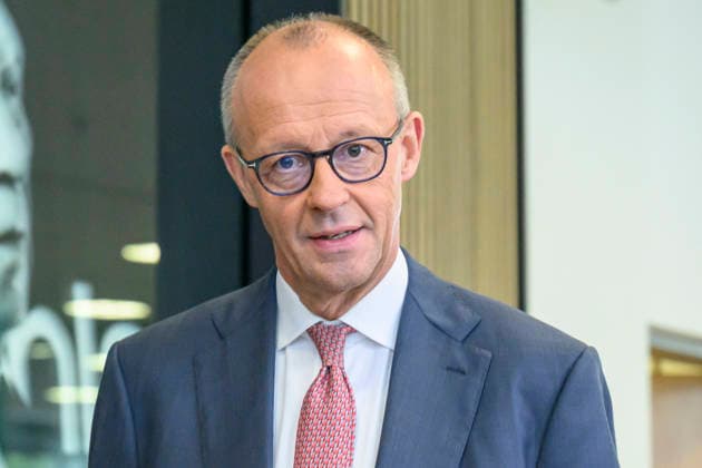 im Bild v.l.: Bundeskanzler Friedrich Merz MdB, GER, Berlin, Pressekonferenz mit dem Parteivorsitzenden der CDU Deutschlands und Bundeskanzler Friedrich Merz MdB, Pressekonferenz nach den Wahlen in Berlin und Mecklenburg Vorpommern - MV, 21.09.2026, Copyright: HMBxMedia UwexKoch