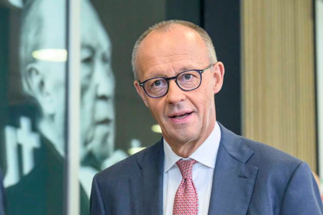 im Bild v.l.: Bundeskanzler Friedrich Merz MdB, GER, Berlin, Pressekonferenz mit dem Parteivorsitzenden der CDU Deutschlands und Bundeskanzler Friedrich Merz MdB, Pressekonferenz nach den Wahlen in Berlin und Mecklenburg Vorpommern - MV, 21.09.2026, Copyright: HMBxMedia UwexKoch