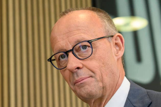 im Bild v.l.: Bundeskanzler Friedrich Merz MdB, GER, Berlin, Pressekonferenz mit dem Parteivorsitzenden der CDU Deutschlands und Bundeskanzler Friedrich Merz MdB, Pressekonferenz nach den Wahlen in Berlin und Mecklenburg Vorpommern - MV, 21.09.2026, Copyright: HMBxMedia UwexKoch