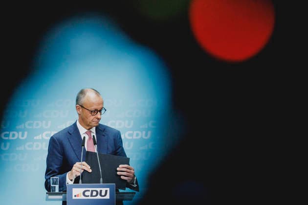 Friedrich Merz (CDU), Bundeskanzler, aufgenommen im Rahmen einer Pressekonferenz als Reaktion auf die Landtagswahl in Mecklenburg-Vorpommern sowie die Berliner Abgeordnetenhauswahl in Berlin, 21.09.2026. Waehrend Die Linke die Wahl in Berlin mit 25,7% vor der CDU gewonnen hat, siegte in Mecklenburg-Vorpommern die AfD mit 38,2% vor der SPD. Erstmals nicht ueber die 5%-Huerde geschafft hat es die CDU in Mecklenburg-Vorpommern. Berlin Deutschland Copyright: xFlorianxGaertnerx