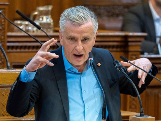2026-09-21-Wiener Gemeinderat-093 Abgeordneter zum Wiener Landtag und Gemeinderat Klubvorsitzender Taucher Josef (SPÖ) am 21. September 2026 beim Wiener Gemeinderat der 17ten Sitzung auf Verlangen FPÖ im Rathaus in Wien, Wien, Österreich.