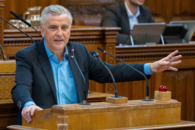 2026-09-21-Wiener Gemeinderat-101 Abgeordneter zum Wiener Landtag und Gemeinderat Klubvorsitzender Taucher Josef (SPÖ) am 21. September 2026 beim Wiener Gemeinderat der 17ten Sitzung auf Verlangen FPÖ im Rathaus in Wien, Wien, Österreich.