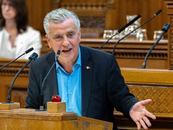 2026-09-21-Wiener Gemeinderat-108 Abgeordneter zum Wiener Landtag und Gemeinderat Klubvorsitzender Taucher Josef (SPÖ) am 21. September 2026 beim Wiener Gemeinderat der 17ten Sitzung auf Verlangen FPÖ im Rathaus in Wien, Wien, Österreich.