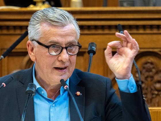 2026-09-21-Wiener Gemeinderat-115 Abgeordneter zum Wiener Landtag und Gemeinderat Klubvorsitzender Taucher Josef (SPÖ) am 21. September 2026 beim Wiener Gemeinderat der 17ten Sitzung auf Verlangen FPÖ im Rathaus in Wien, Wien, Österreich.